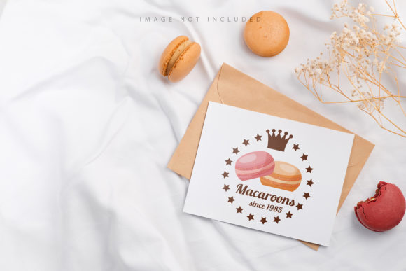 Beige Macaron and Mockup Letter: A Refined Visual Asset for Thoughtful Brand Presentation