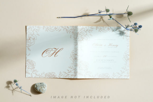 Bifold Postcard Mockup with Dried Plants: A Thoughtful Tool for Authentic, Eco-Conscious Design