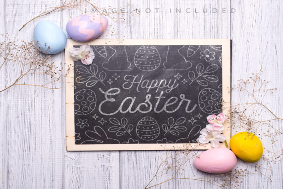 Chalkboard Mockup and Easter Eggs: Hidden Creativity for Real-World Projects