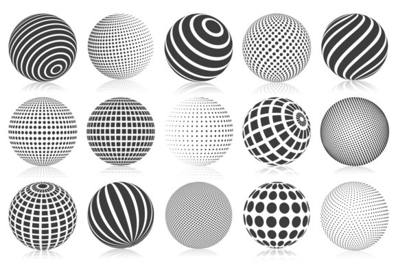 Dotted Halftone 3D Sphere: Where Precision Rendering Meets Visual Texture
