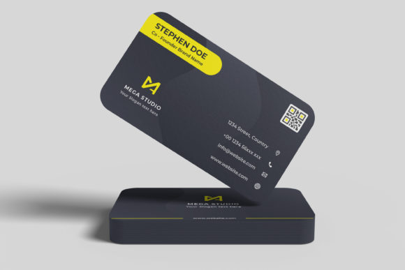 Floating Business Card Mockup V2