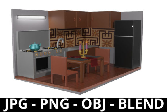 Kitchen Scene 3D Render for Background: When and Why It Fits Your Visual Needs