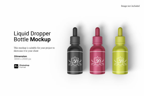 Liquid Dropper Bottle Mockup