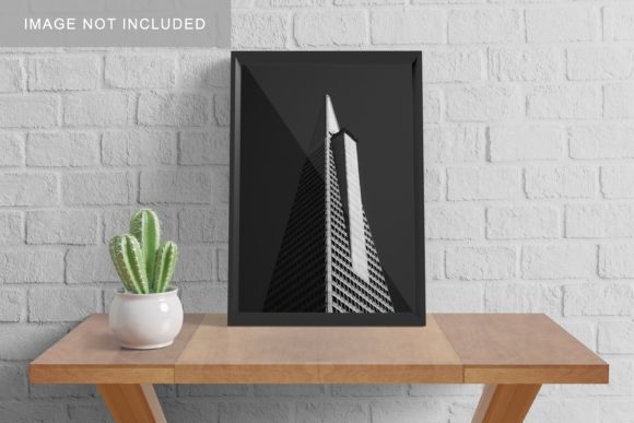Realistic A3 Frame Mockup V4