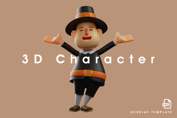 Thanksgiving Pilgrim Man 3D Cartoon: A Fun, Educational Tool for Modern Learning and Celebration