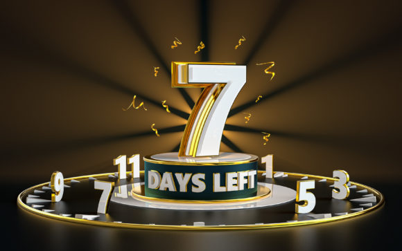What Is a 7 Days Left Promotional Background?